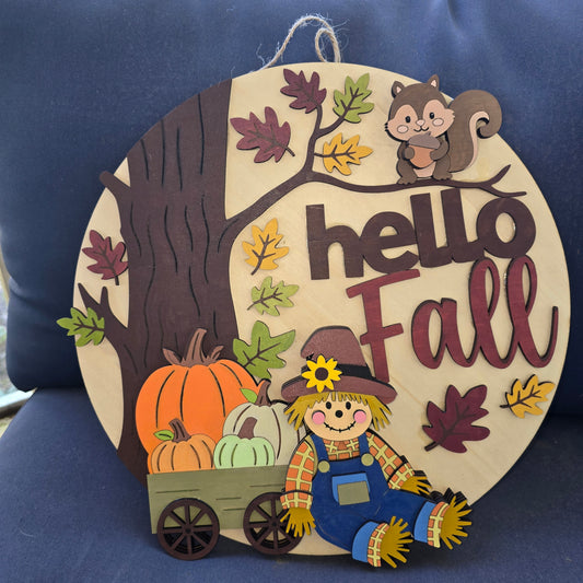 Hello Fall Door Hanger
