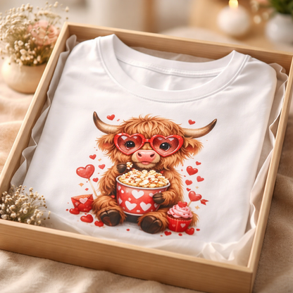 Highland Cow Valentines Shirt
